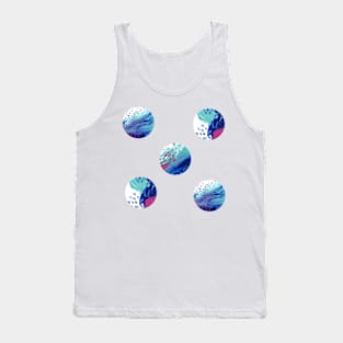 Dreaming of coral cays (I-III, circles) Tank Top